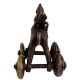 Indian Brass Horse on Wheel Toy For Home Decoration