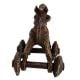 Brass Horse and Rider on Wheels East Indian Temple Toy