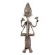 Brass Tribal Dokra Musician Ganesha Statue