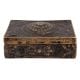 Old Brass Chinese Inscription Engraved Rectangular Box