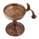 Brass Worship Diya with Cobra Head Stand