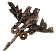 2 Birds on a Tree Bronze Hooks