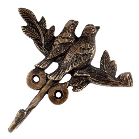 2 Birds on a Tree Bronze Hooks