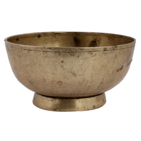 Used Brass Serving Bowl For Decoration