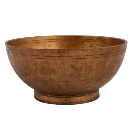 Vintage Brass Bowl Serving Dish