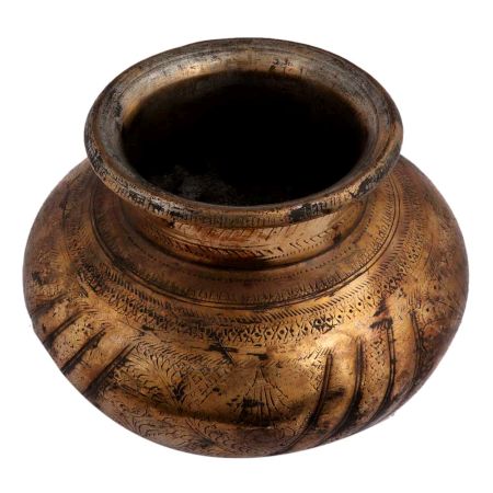 Indian Handmade Brass  Holy Water Pot