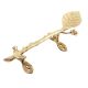 Golden Brass Leaf Figurine Door Handle