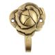 Single Mini Hook Brass Rose Shaped Wall Hook 