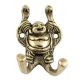 Brass Laughing Buddha Twin Wall Hook