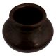 Brass Worship Pot With Carved Floral Design