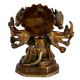 Hindu Brass Statue Of Lord Panchmukhi Hanuman