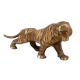 Brass Angry Tiger Statue For Home Decoration