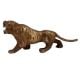 Brass Angry Tiger Statue For Home Decoration