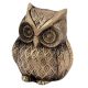Brass Small Sitting Owl Statue Paperweight