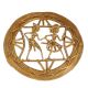 Brass Dhokra Tribal Dancing Couple Wall Art