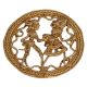 Brass Dhokra Wall Art Hanging Farmer Couple Daily Activity