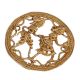 Brass Dhokra Wall Art Hanging Of Indian Farmer With Wife