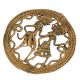 Handmade Brass Dhokra Art Rural Couple Wall Decoration