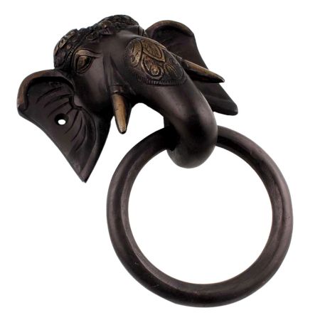 Brass Elephant Head Long Ears Towel Holder