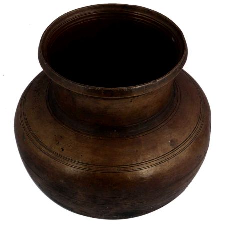 Hindu Broad Brass Water Pot