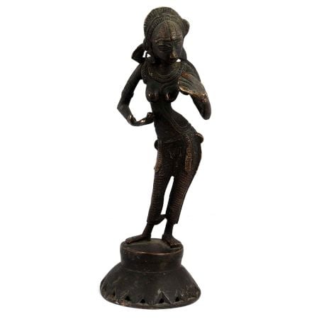 Brass Statue Of Dancing Lady Goddess Home Decoration Figurine