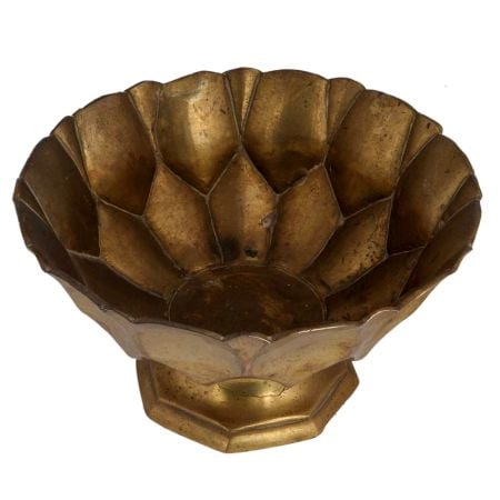 Brass Serving Cup Or Bowl On Stand For Home Decorative