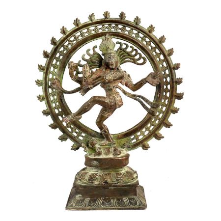 Brass Dancing Shiva Statue Home Decoration