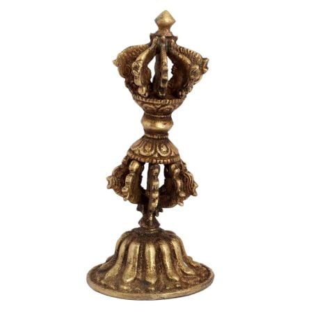Brass Tibet Dorje Phurba On Stand Showpiece