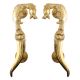 Handmade Golden Brass Door handle Horse Head Sword End Design