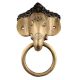 Brass Elephant Head Ganpati Face Towel Holder