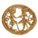 Round Brass Dhokra Art Tribal Folk Dancers