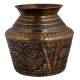 Brass kalash Holy water pot With Engraved Bird Image