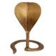 Etched Hindu Brass Cobra Head Nag Devta Statue