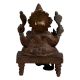 Auspicious Brass Ganesha Statue On Chowki