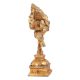 Brass Dancing Ganesha Statue In Golden Finish