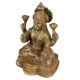 Hand Made Brass Goddess Laxmi Statue Four Hands On A Lotus Base