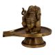Brass Three Shiva Faces Shivling Worship Statue