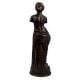 Brass Statue Of Standing English Lady Modern Art Decoration