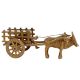 Brass Open Bullock Cart Home Decoration Showpiece