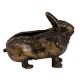 Tribal Brass Rabbit Ashtray