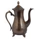 Brass Tea Coffee Pot With Engraved Floral Design