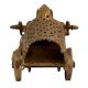 Carved Design Brass Bullock Cart DÃ©cor Showpiece