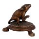 Brass Lord Ganeshaâ€™s Mouse Statue On Stool