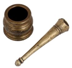 Brass Metal Imam Dasta Mortar And Pestle