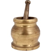 Brass Mortar And pestle Traditional Mixer And Grinder