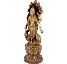 Brass Lord Vishnu Statue Or Idol Under Anant Naag