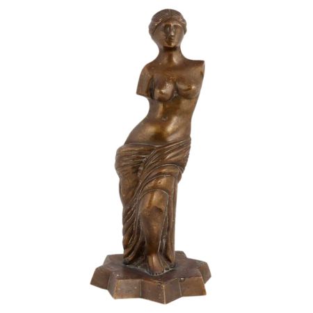 Brass English lady classical sculpture