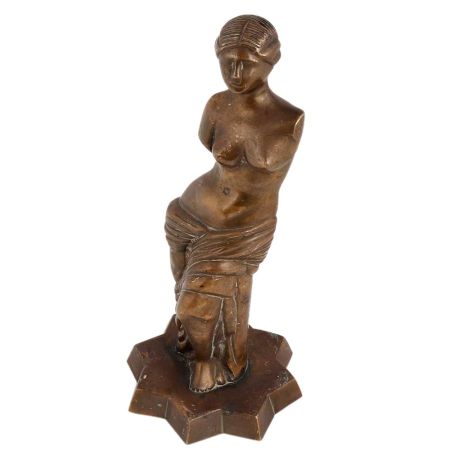 Brass English lady classical sculpture