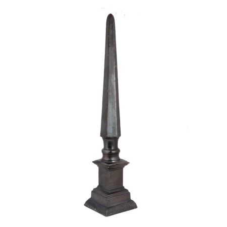 Black Vintage Gothic Brass Spear Finial