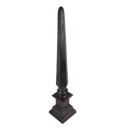 Black Vintage Gothic Brass Spear Finial
